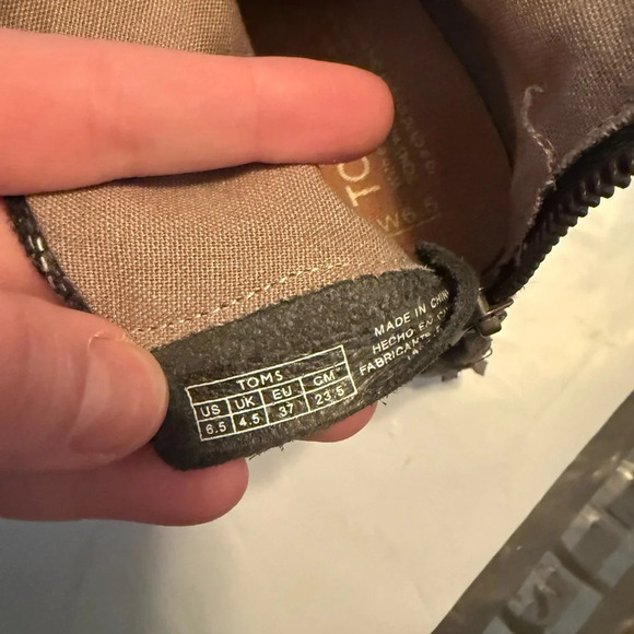 Toms Womens Sz 6.5 Leila Suede Ankle Booties Aztec Southwestern Grey - Picture 10 of 10